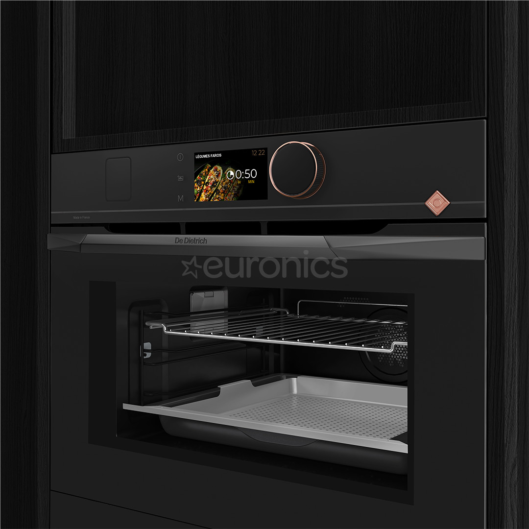 De Dietrich, pürolüütiline puhastus, 40 L, must - Integreeritav kompaktahi