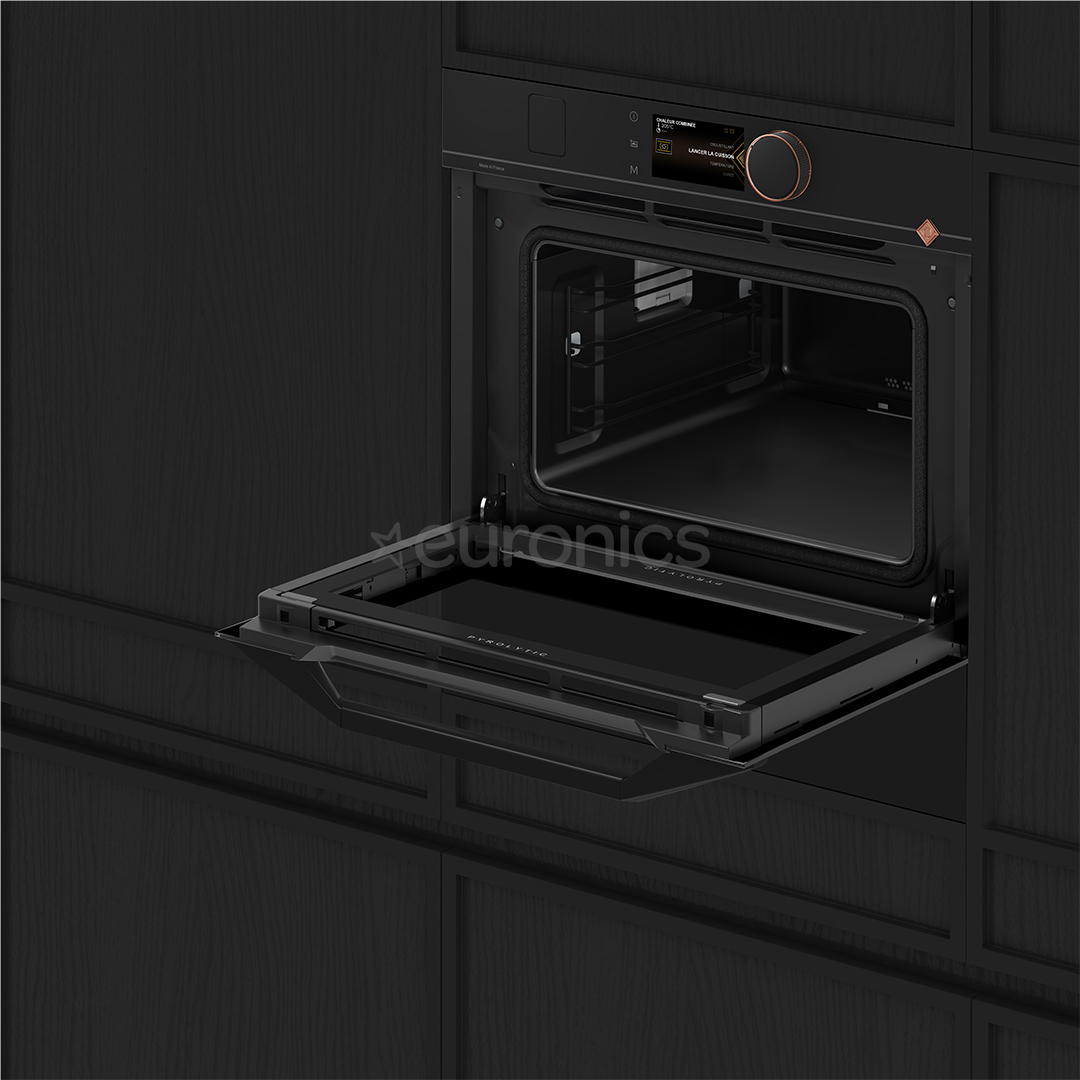 De Dietrich, pürolüütiline puhastus, 40 L, must - Integreeritav kompaktahi