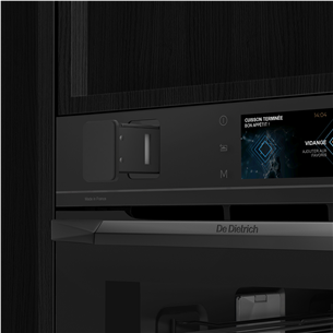 De Dietrich, pürolüütiline puhastus, 40 L, must - Integreeritav kompaktahi