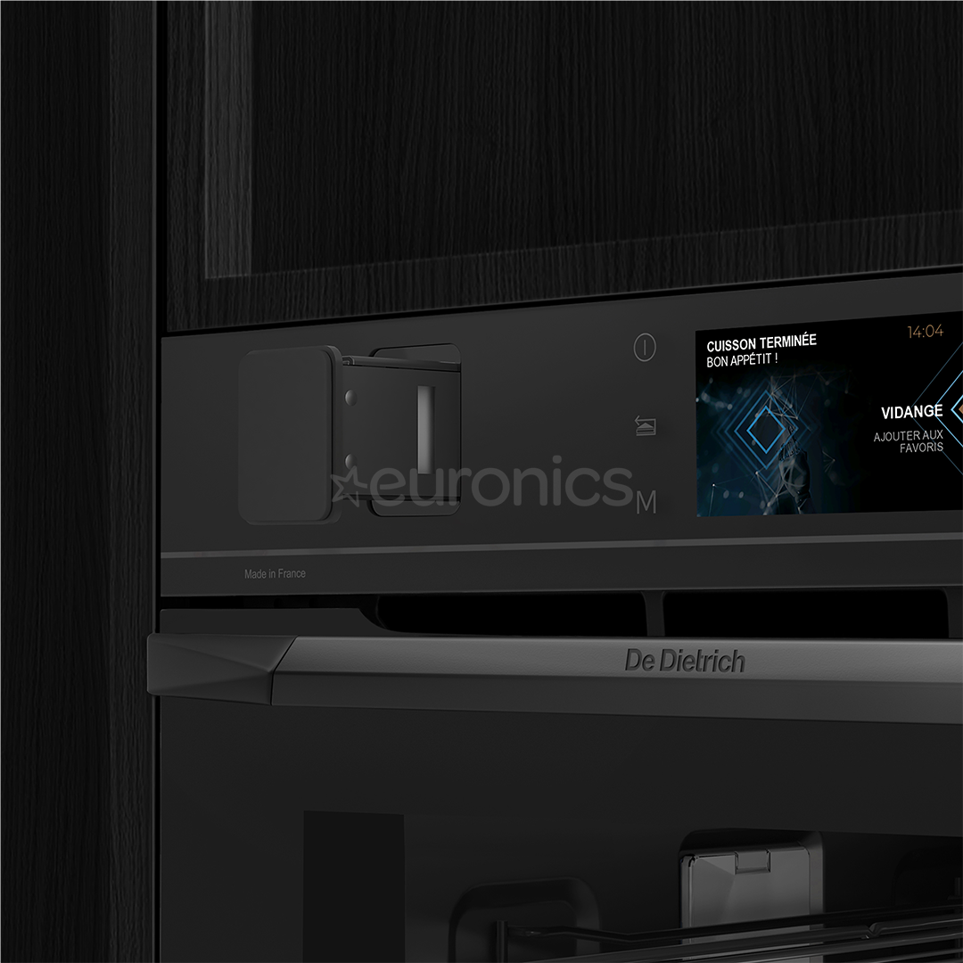 De Dietrich, pürolüütiline puhastus, 40 L, must - Integreeritav kompaktahi