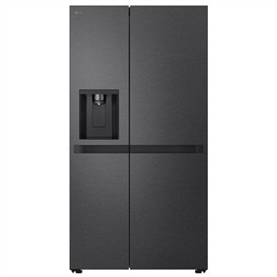 LG, Water & Ice Dispenser, 641 L, kõrgus 179 cm, mattmust - SBS-Külmik GSLC41EPPE.AEPQEUR