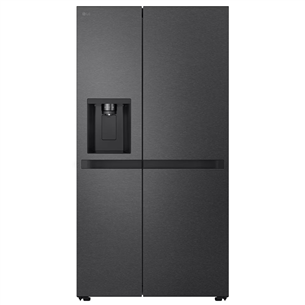LG, Water & Ice Dispenser, 641 L, height 179 cm, matt black - SBS-Refrigerator GSLC41EPPE.AEPQEUR