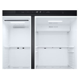 LG, Water & Ice Dispenser, 641 L, height 179 cm, matt black - SBS-Refrigerator