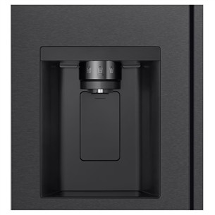 LG, Water & Ice Dispenser, 641 L, height 179 cm, matt black - SBS-Refrigerator