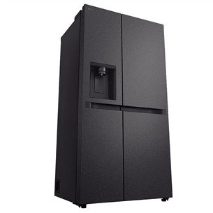 LG, Water & Ice Dispenser, 641 L, height 179 cm, matt black - SBS-Refrigerator