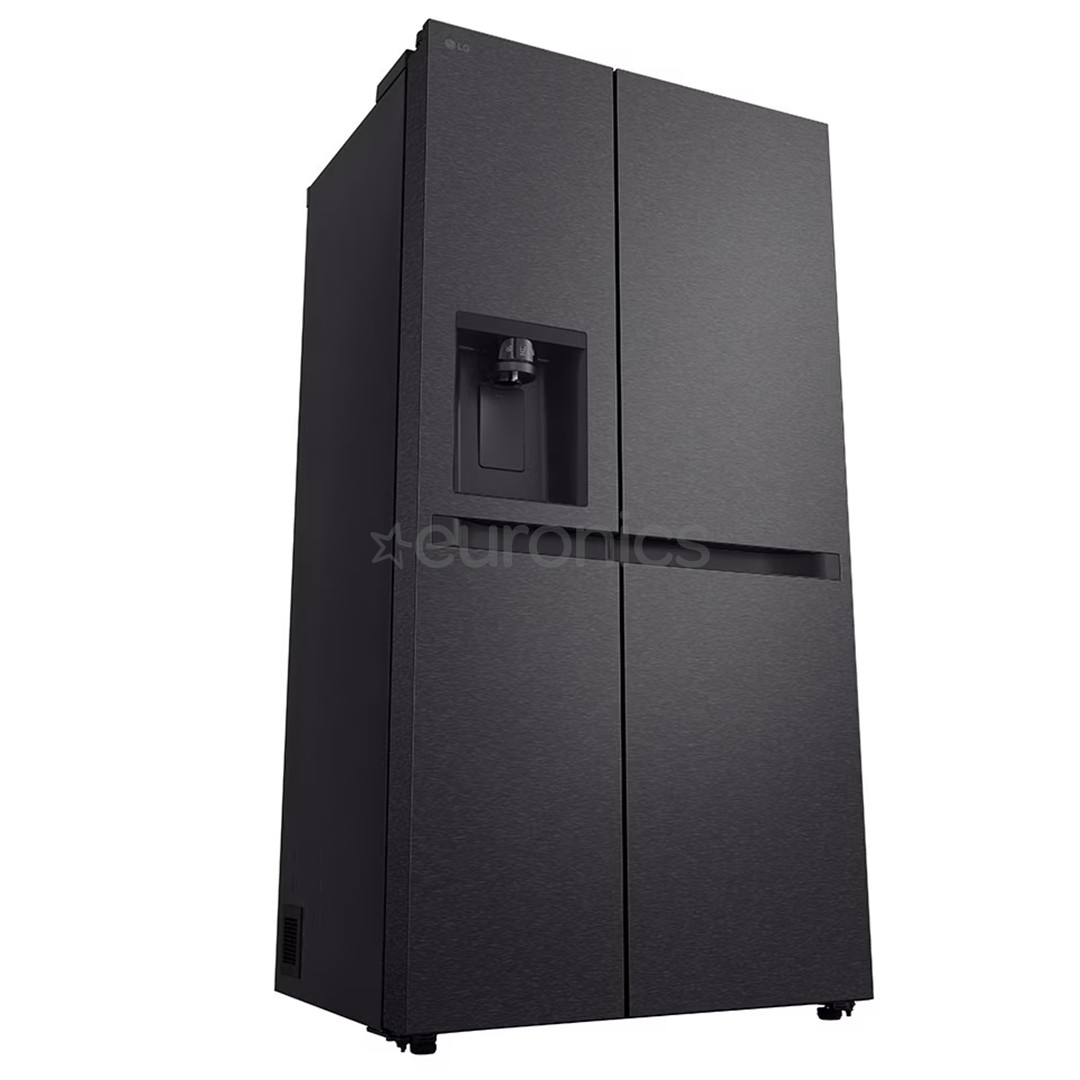 LG, Water & Ice Dispenser, 641 L, height 179 cm, matt black - SBS-Refrigerator