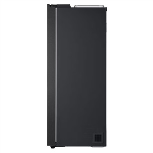 LG, Water & Ice Dispenser, 641 L, height 179 cm, matt black - SBS-Refrigerator