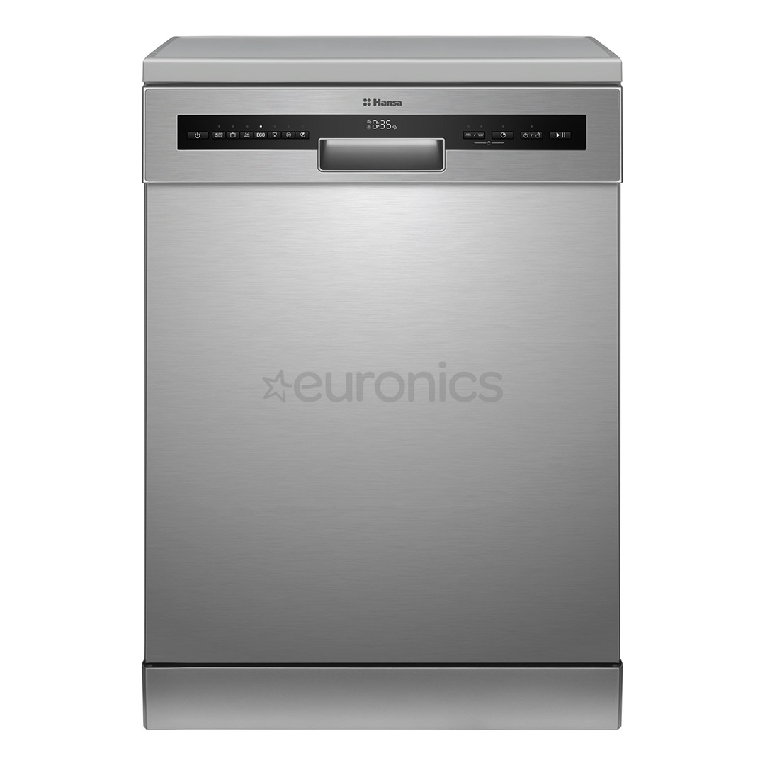 Hansa, 14 комплектов посуды, ширина 60 см, нерж. сталь - Отдельностоящая посудомоечная машина