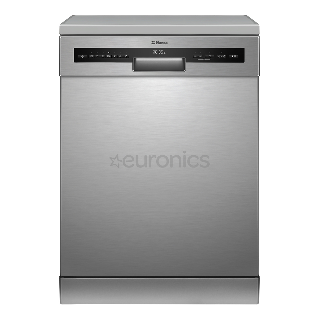 Hansa, 14 комплектов посуды, ширина 60 см, нерж. сталь - Отдельностоящая посудомоечная машина