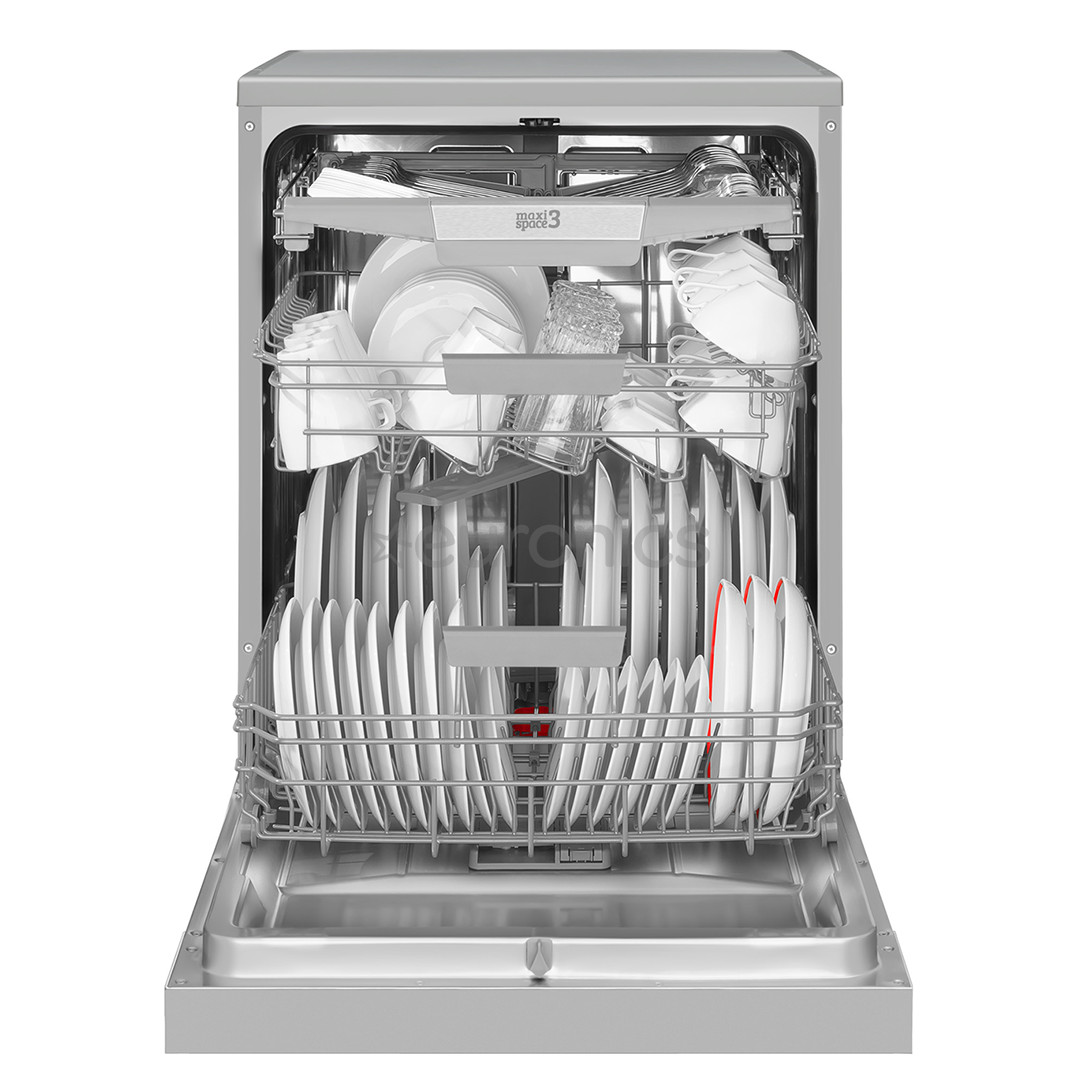 Hansa, 14 комплектов посуды, ширина 60 см, нерж. сталь - Отдельностоящая посудомоечная машина