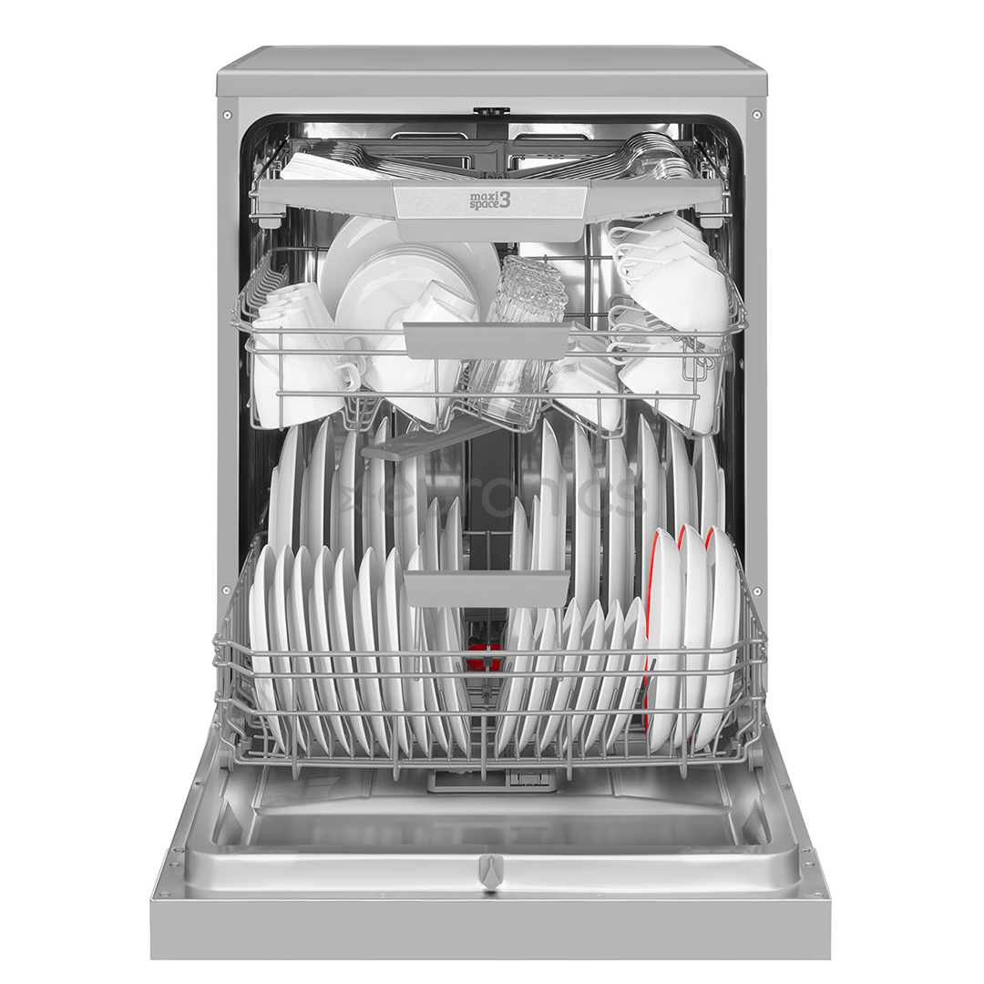 Hansa, 14 комплектов посуды, ширина 60 см, нерж. сталь - Отдельностоящая посудомоечная машина