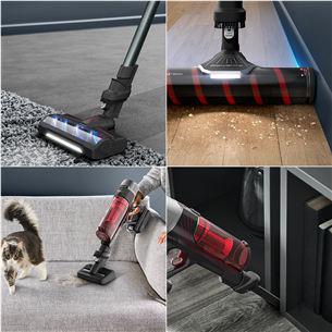 Tefal X-Force Flex 9.60 Complete, красный/серый - Беспроводной пылесос