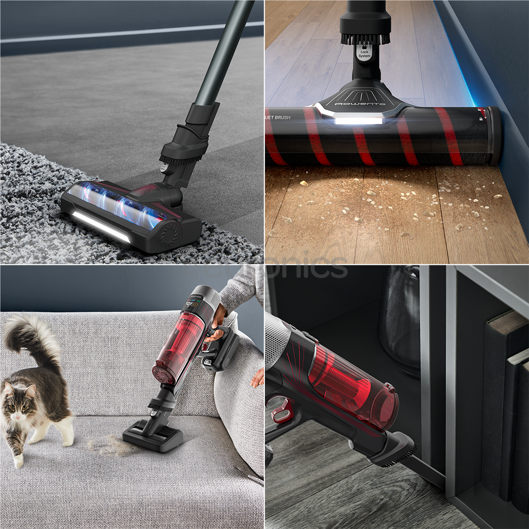 Tefal X-Force Flex 9.60 Complete, красный/серый - Беспроводной пылесос