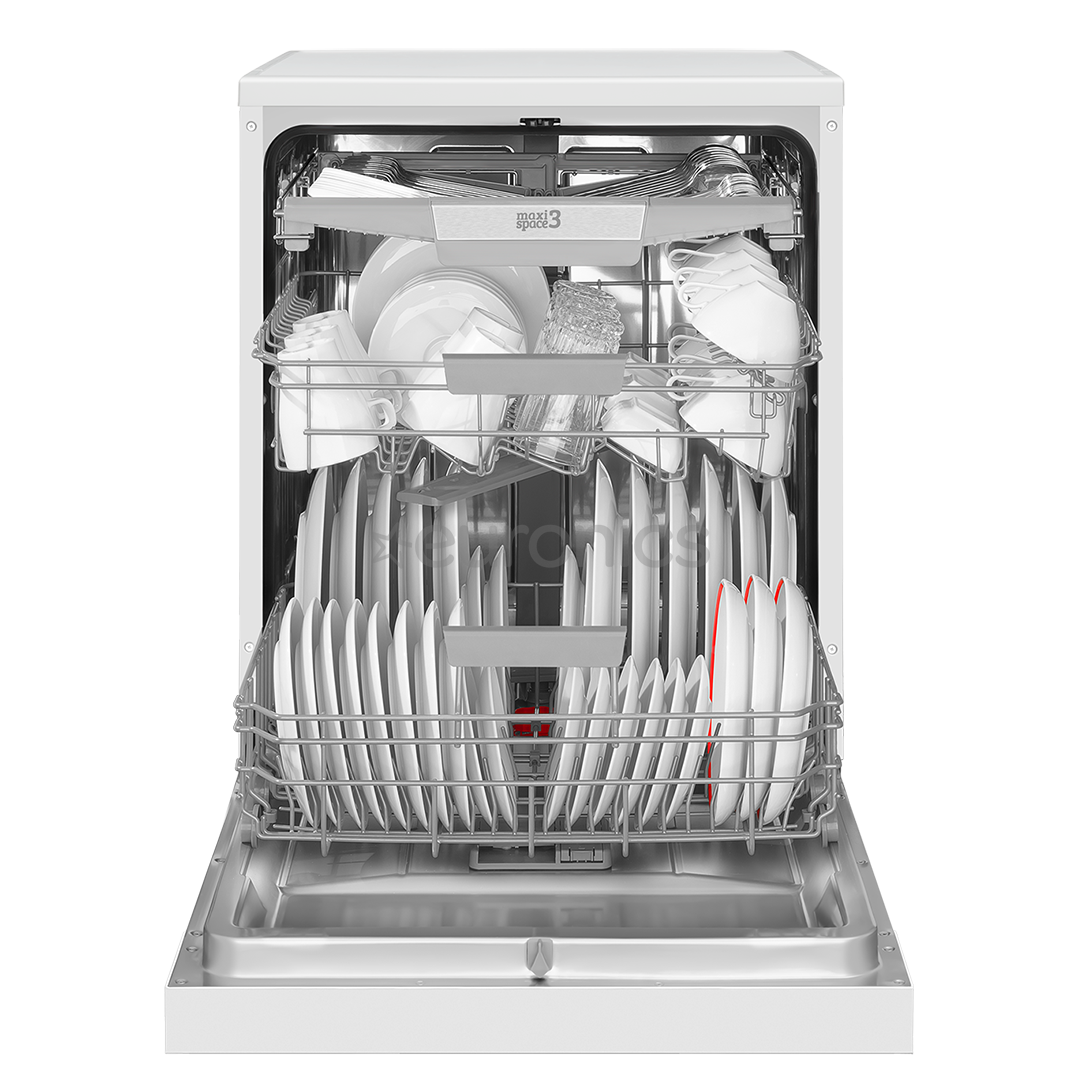 Hansa, 14 комплектов посуды, ширина 60 см, белый - Отдельностоящая посудомоечная машина