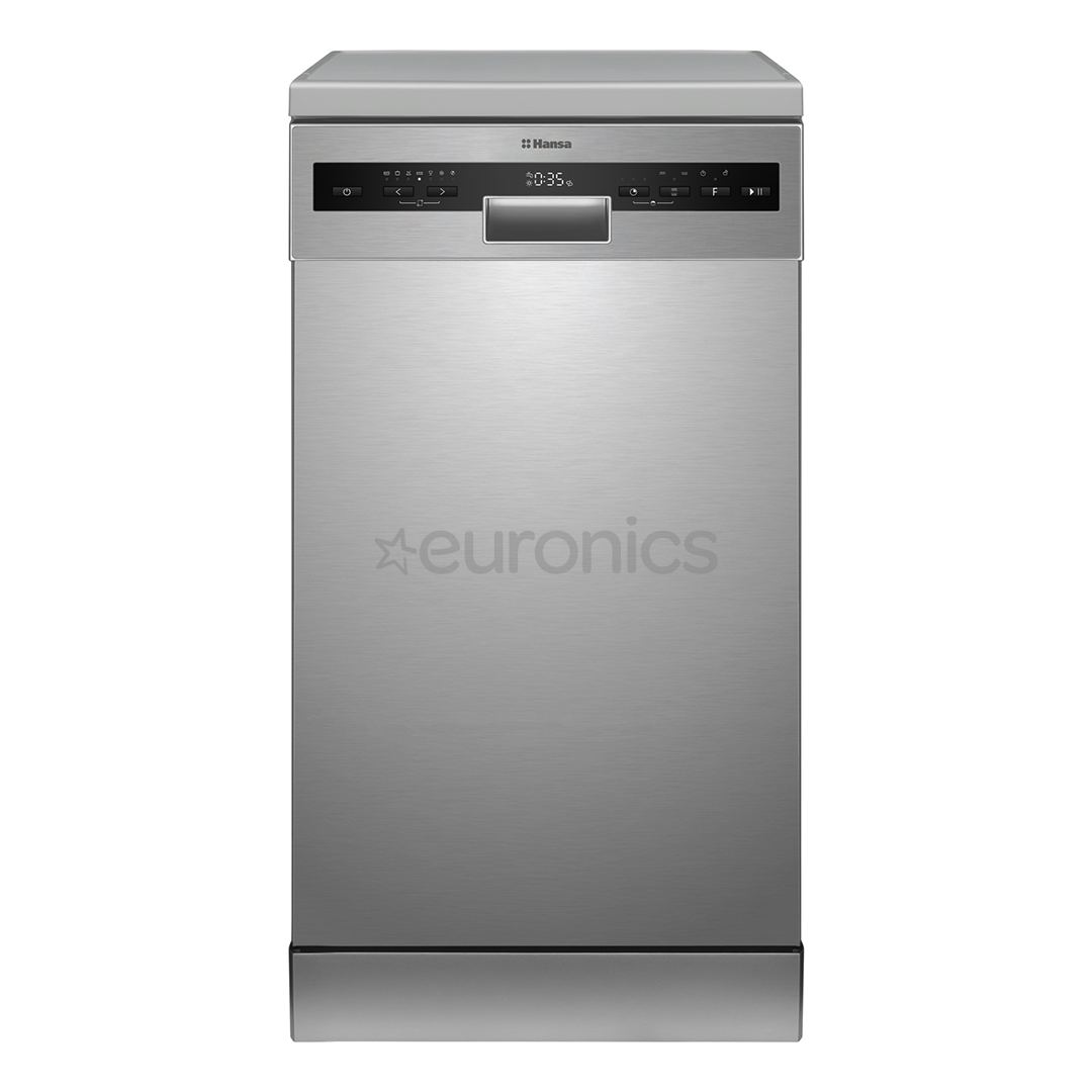 Hansa, 10 комплектов посуды, ширина 44,8 см, нерж. сталь - Отдельностоящая посудомоечная машина