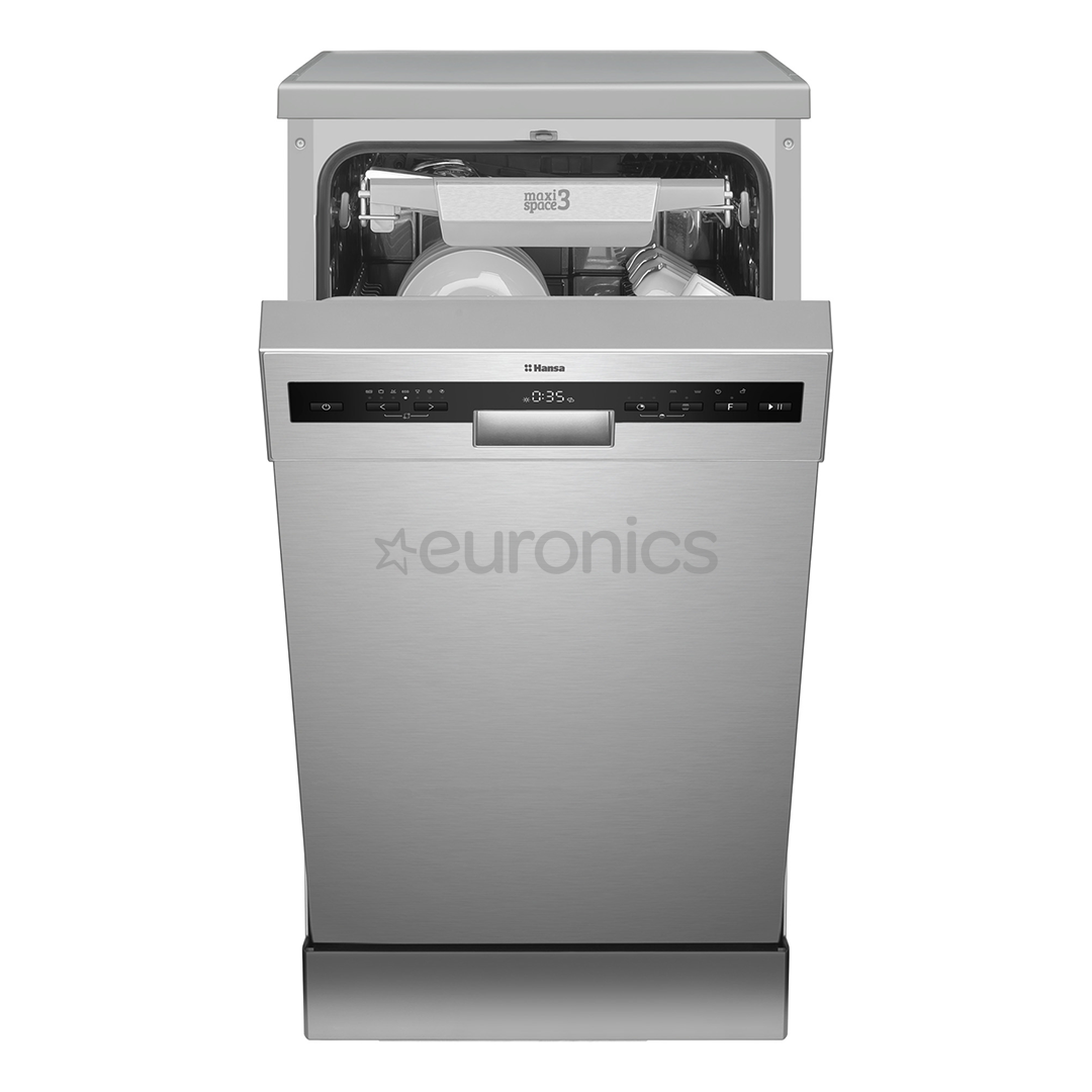 Hansa, 10 комплектов посуды, ширина 44,8 см, нерж. сталь - Отдельностоящая посудомоечная машина