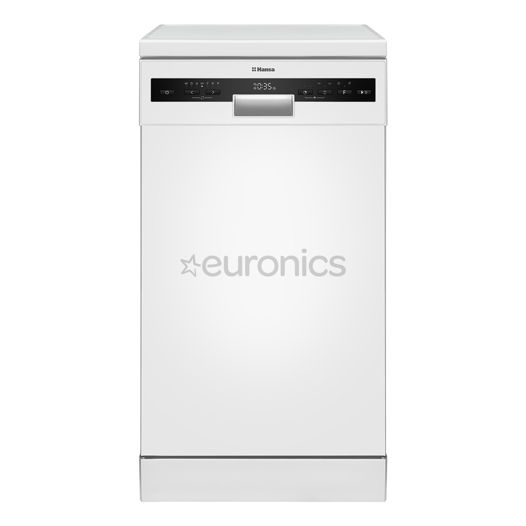 Hansa, 10 place settings, width 44.8 cm, white - Free standing dishwasher