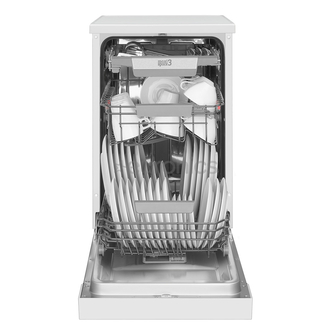 Hansa, 10 place settings, width 44.8 cm, white - Free standing dishwasher