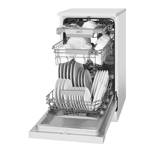 Hansa, 10 комплектов посуды, ширина 44,8 см, белый - Отдельностоящая посудомоечная машина