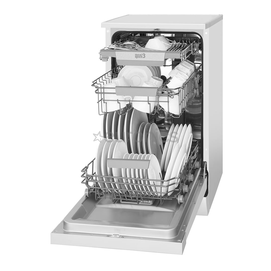 Hansa, 10 комплектов посуды, ширина 44,8 см, белый - Отдельностоящая посудомоечная машина