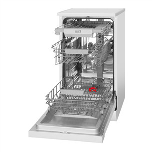 Hansa, 10 place settings, width 44.8 cm, white - Free standing dishwasher