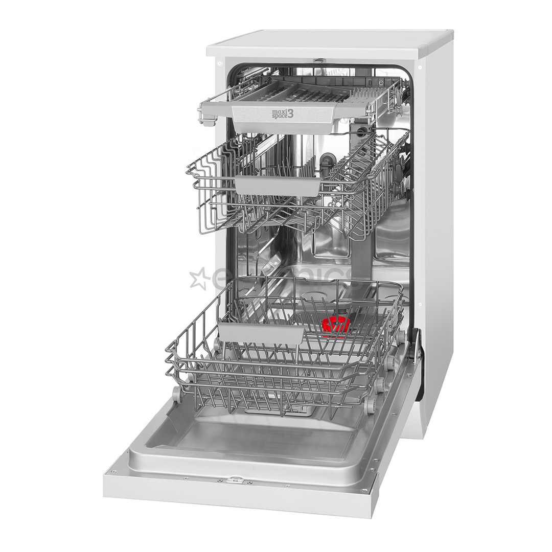 Hansa, 10 place settings, width 44.8 cm, white - Free standing dishwasher