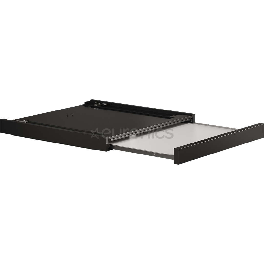 Asko, black - Stacking kit with pull-out shelf