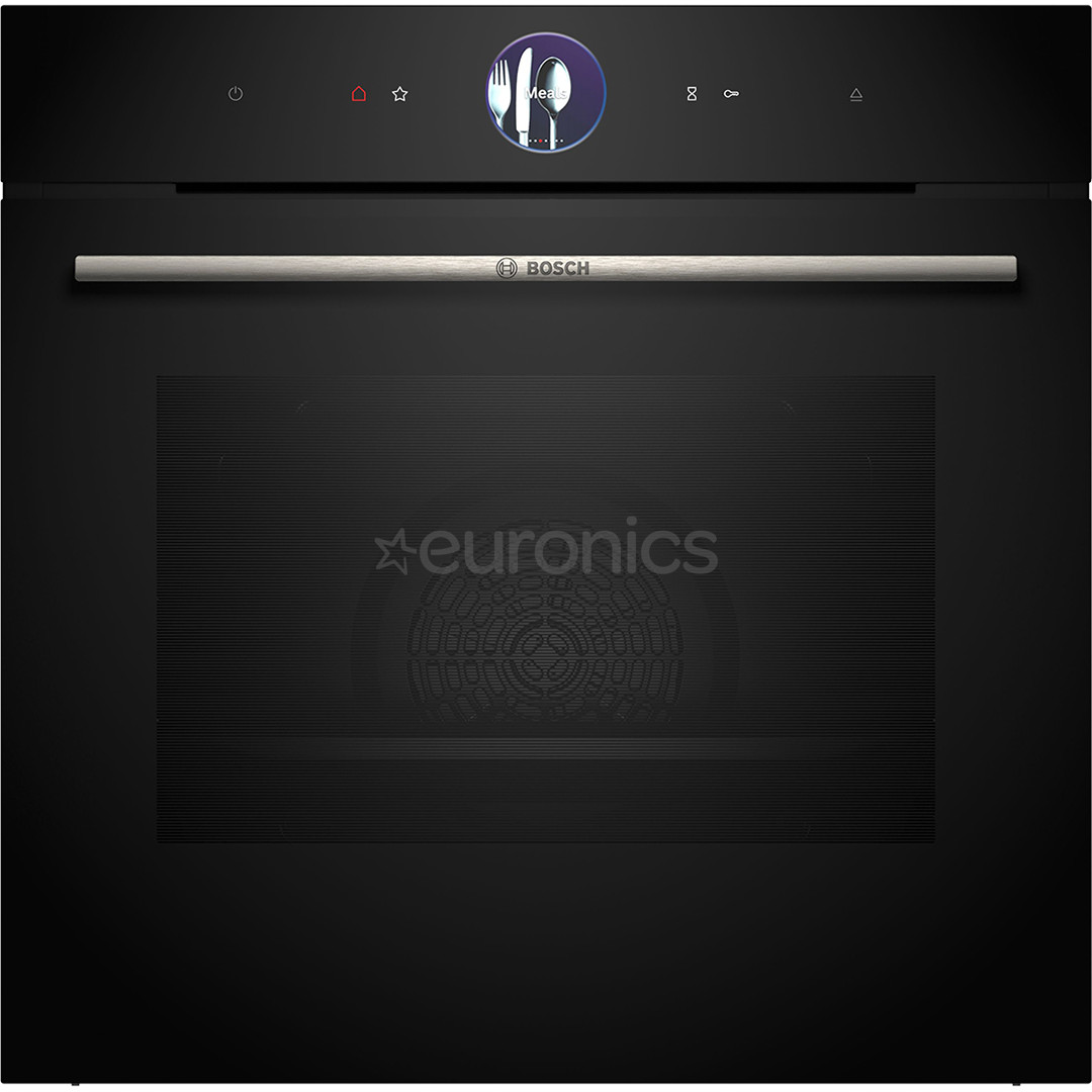Bosch, Series 8, hydrolytic cleaning, 71 L, black - Built-in oven