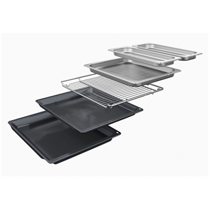 Bosch, Seeria 8, hüdrolüütiline puhastus, 71 L, must - Integreeritav ahi