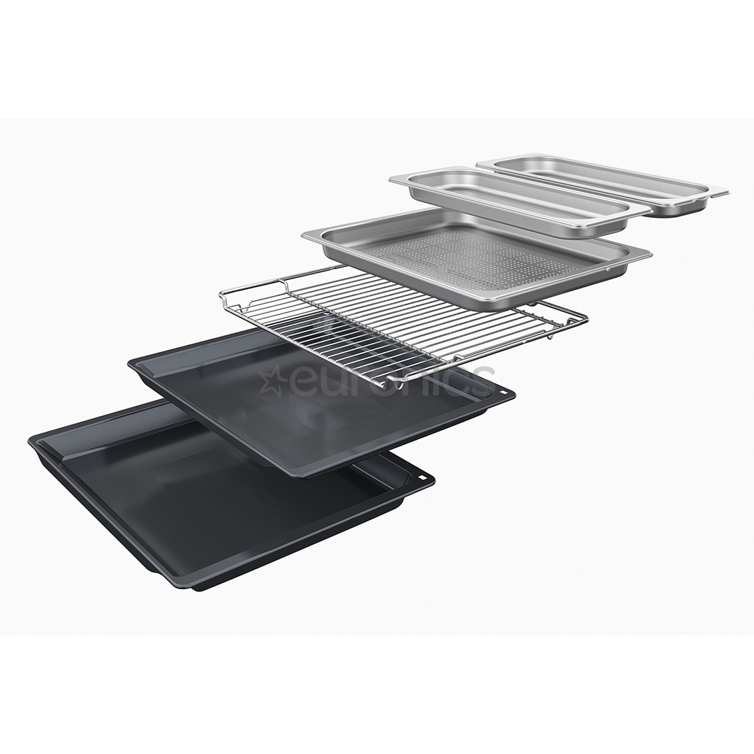 Bosch, Seeria 8, hüdrolüütiline puhastus, 71 L, must - Integreeritav ahi