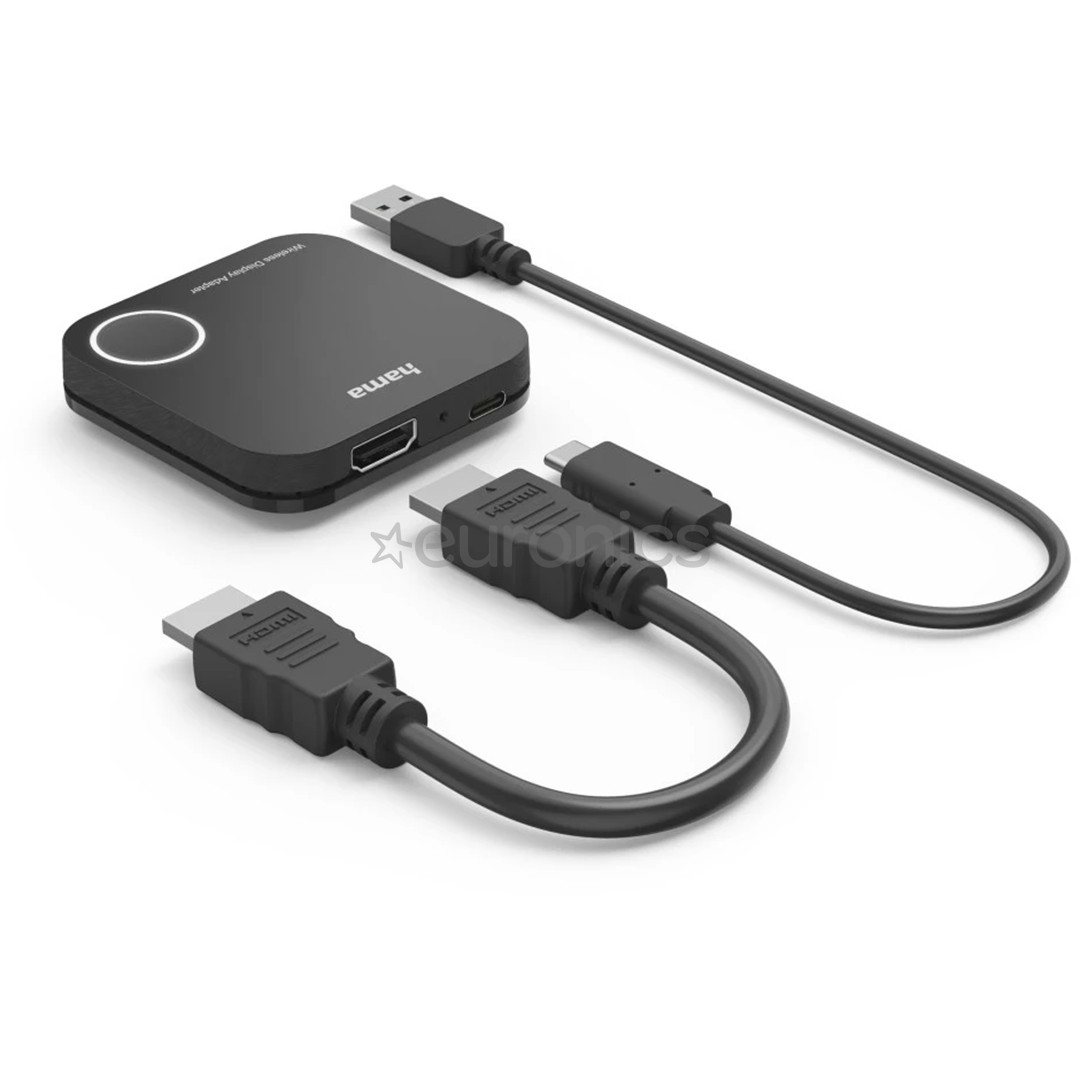 Hama Wireless display adapter, HDMI, FULL HD, black - Wireless display adapter