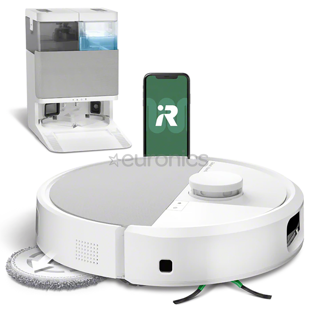 iRobot Roomba® Plus 505 Combo, märg- ja kuivpuhastus, valge - Robottolmuimeja