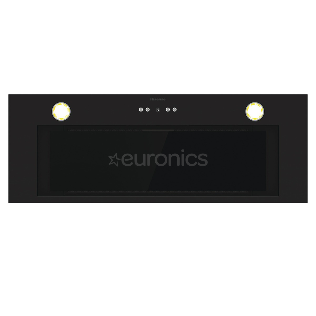 Hisense, 660 m³/h, laius 80 cm, must - Integreeritav õhupuhasti