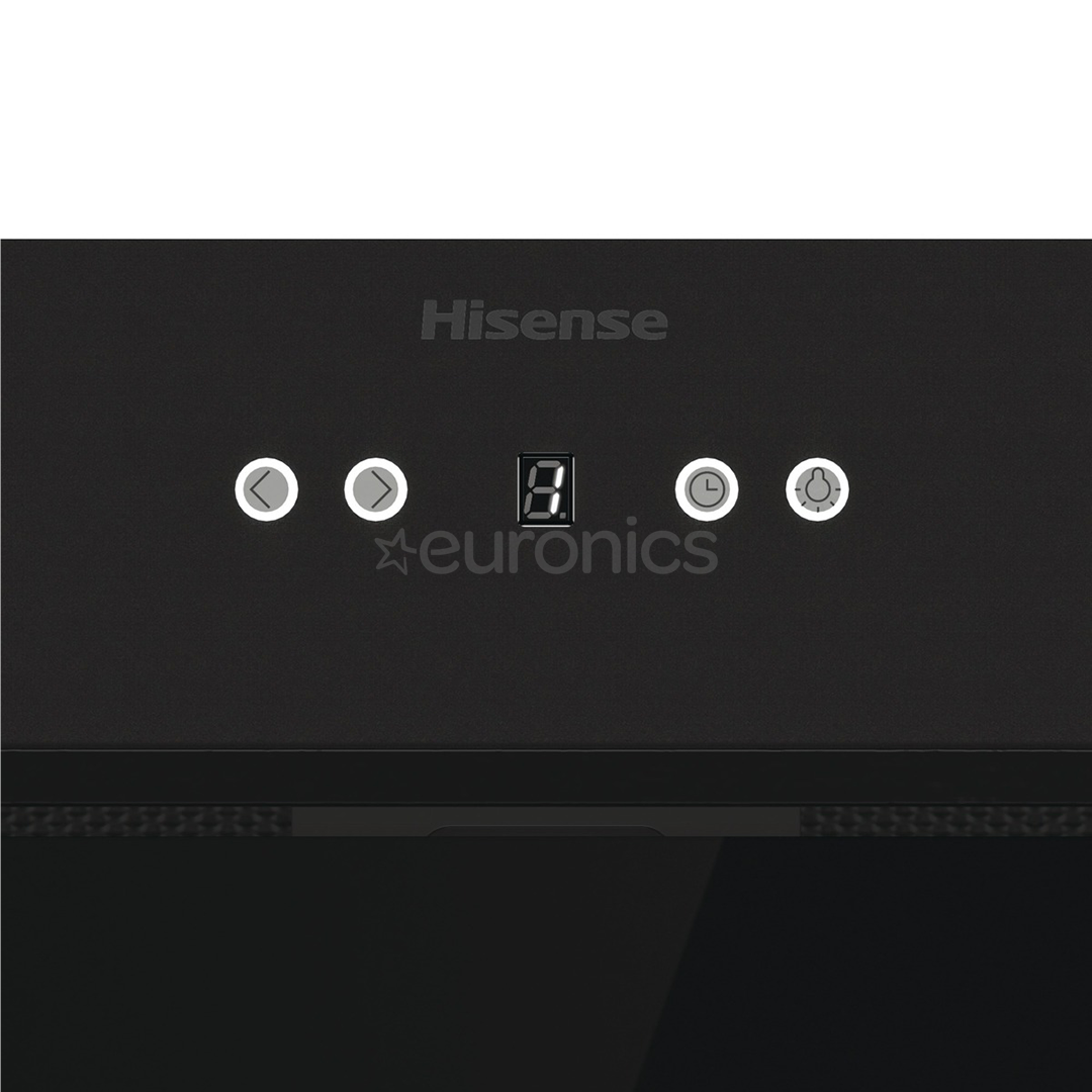 Hisense, 660 m³/h, laius 80 cm, must - Integreeritav õhupuhasti