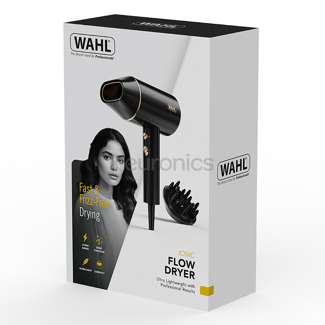 Wahl Ionic Flow, 2100 W, must - Föön
