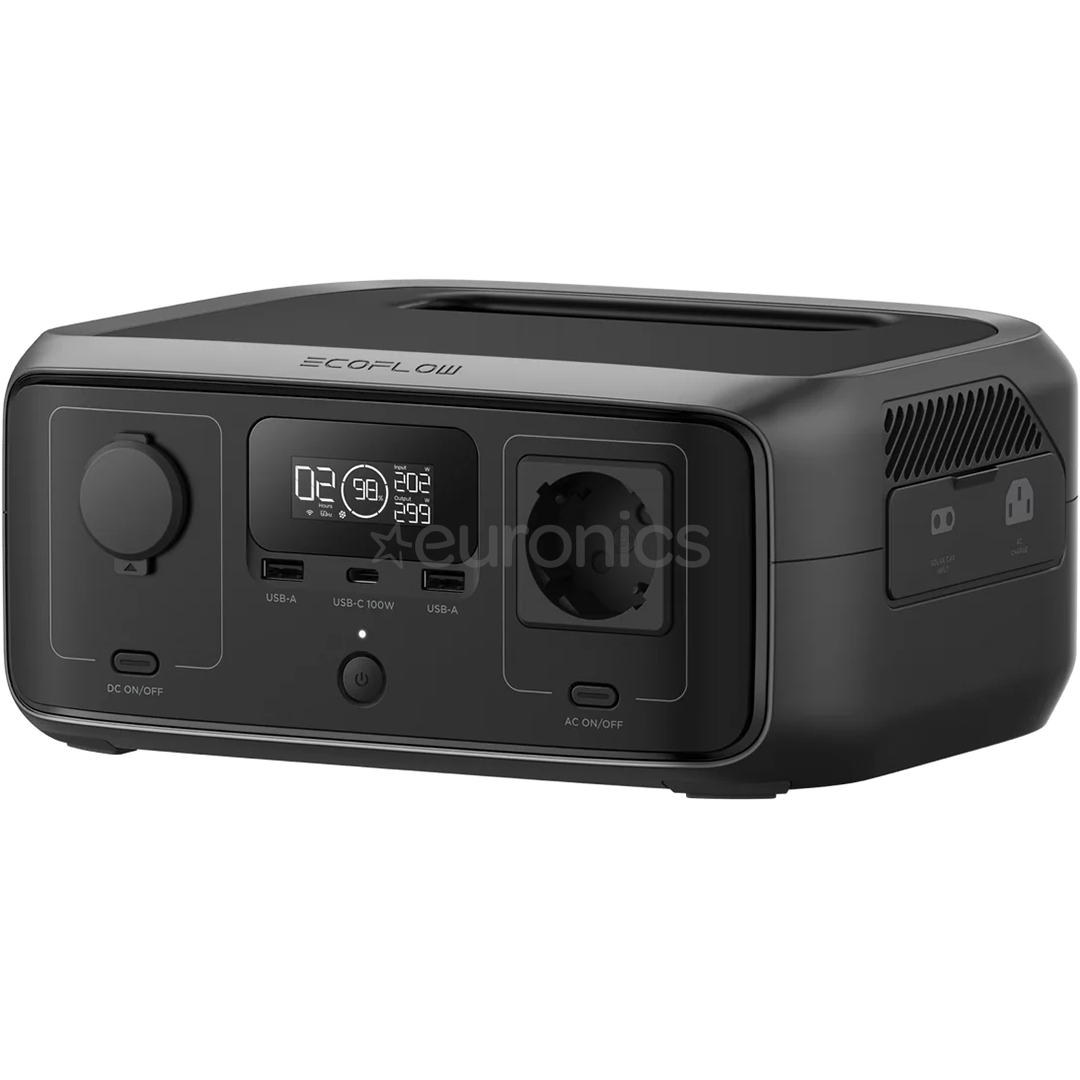 EcoFlow RIVER 3 UPS, 245Wh, must - Akujaam