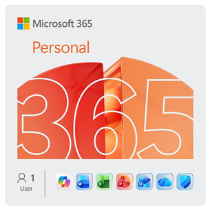 Microsoft 365 Personal, 12-month subscription, 1 user / 5 devices, 1 TB OneDrive, ENG - Software EP2-32410