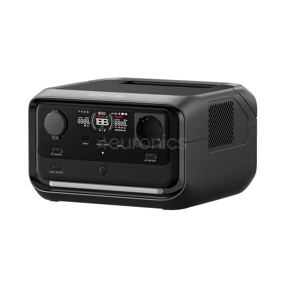 EcoFlow RIVER 3 plus, 286Wh, black - Power Station