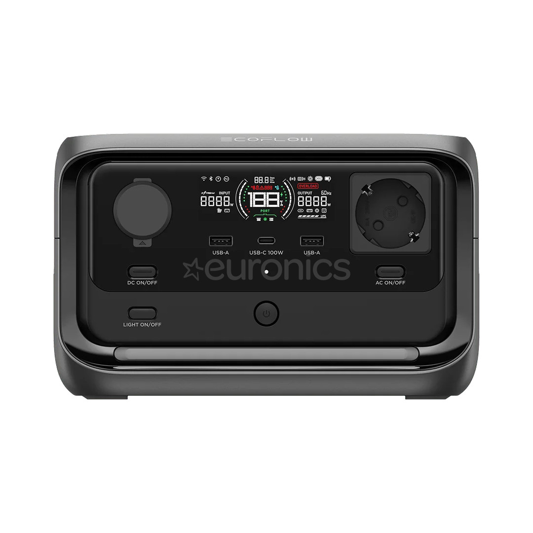 EcoFlow RIVER 3 plus, 286Wh, black - Power Station