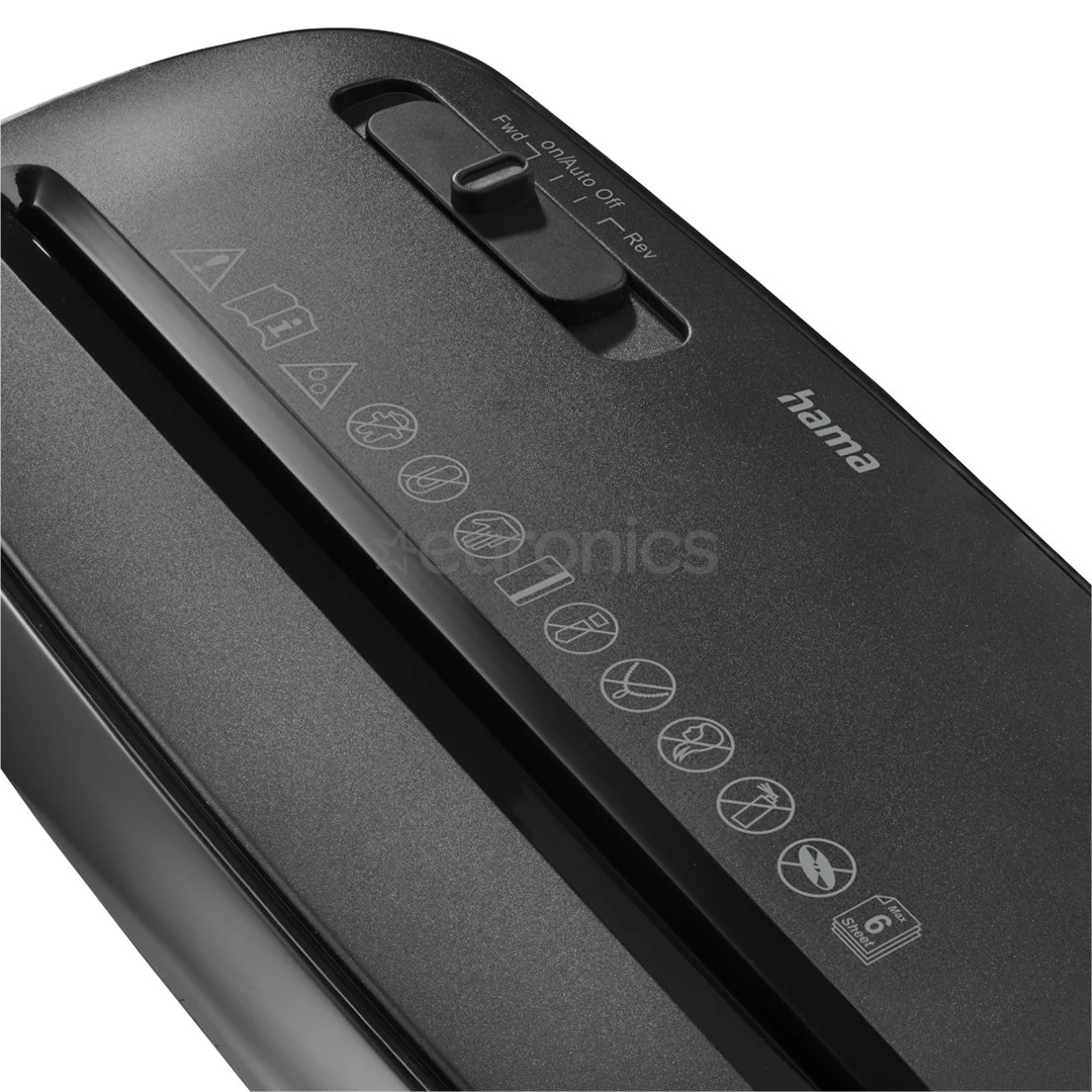 Hama Classic S61, 8 l, must - Paberipurustaja