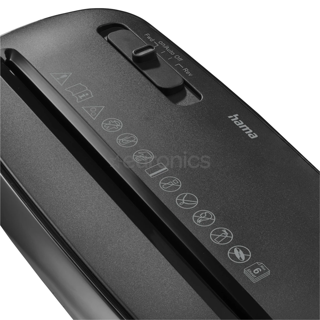 Hama Classic S61, 8 l, must - Paberipurustaja