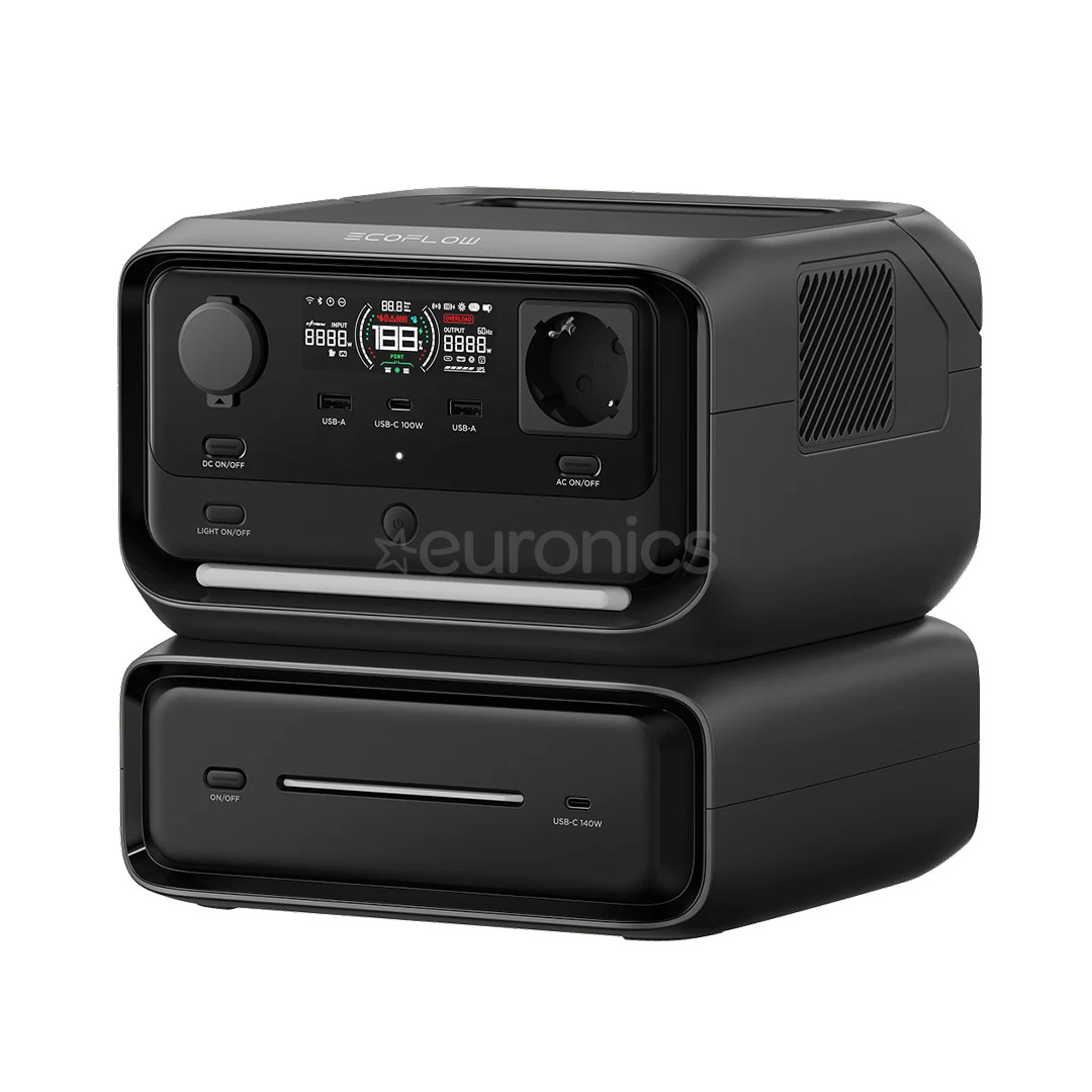 EcoFlow River 3 Max, 572 Wh, black/gray - Power station