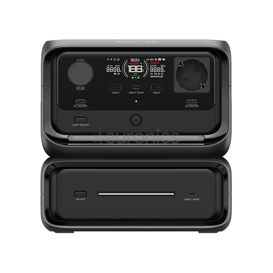 EcoFlow River 3 Max, 572 Wh, black/gray - Power station