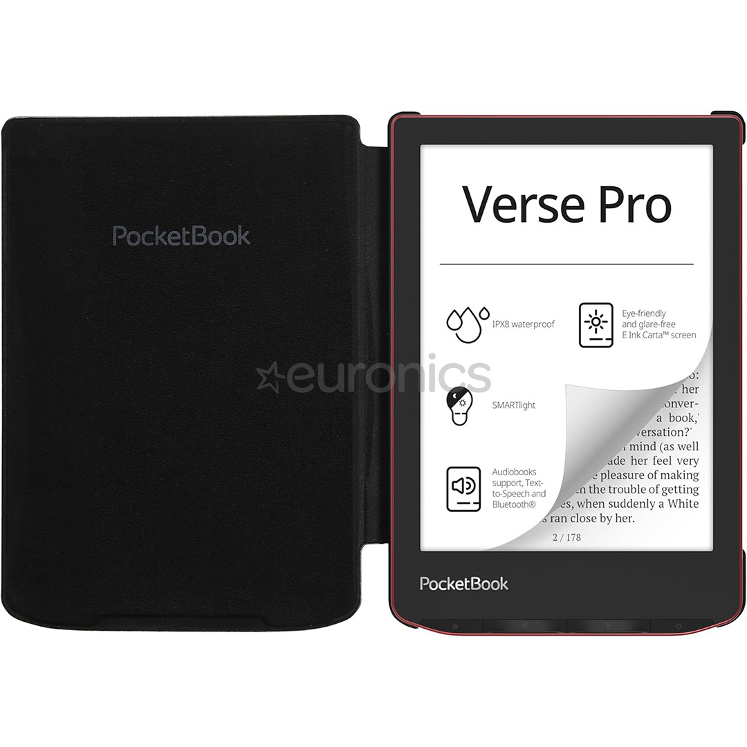 PocketBook Cover Shell, Verse / Verse Pro, black - E-reader protective case