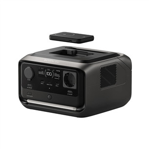 EcoFlow River 3 Max Plus Wireless, 858 Wh, must/hall - Akujaam