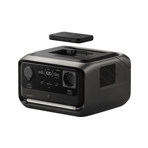 EcoFlow River 3 Plus Wireless, 286 Wh, must/hall - Akujaam