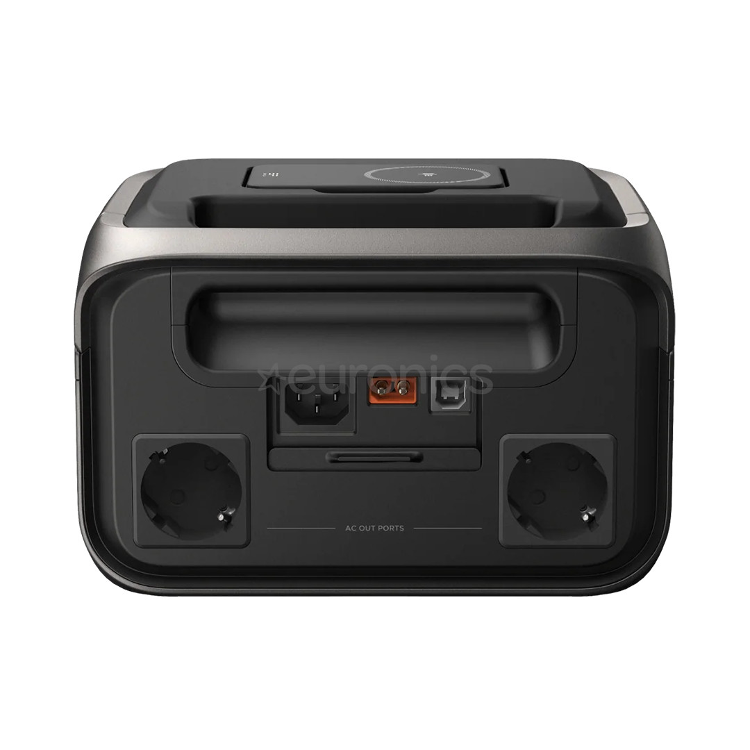 EcoFlow River 3 Max Plus Wireless, 858 Wh, must/hall - Akujaam