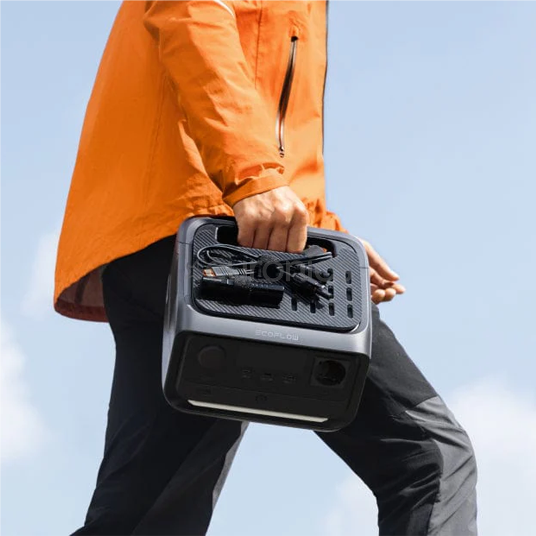 EcoFlow River 3 Plus Wireless, 286 Wh, must/hall - Akujaam