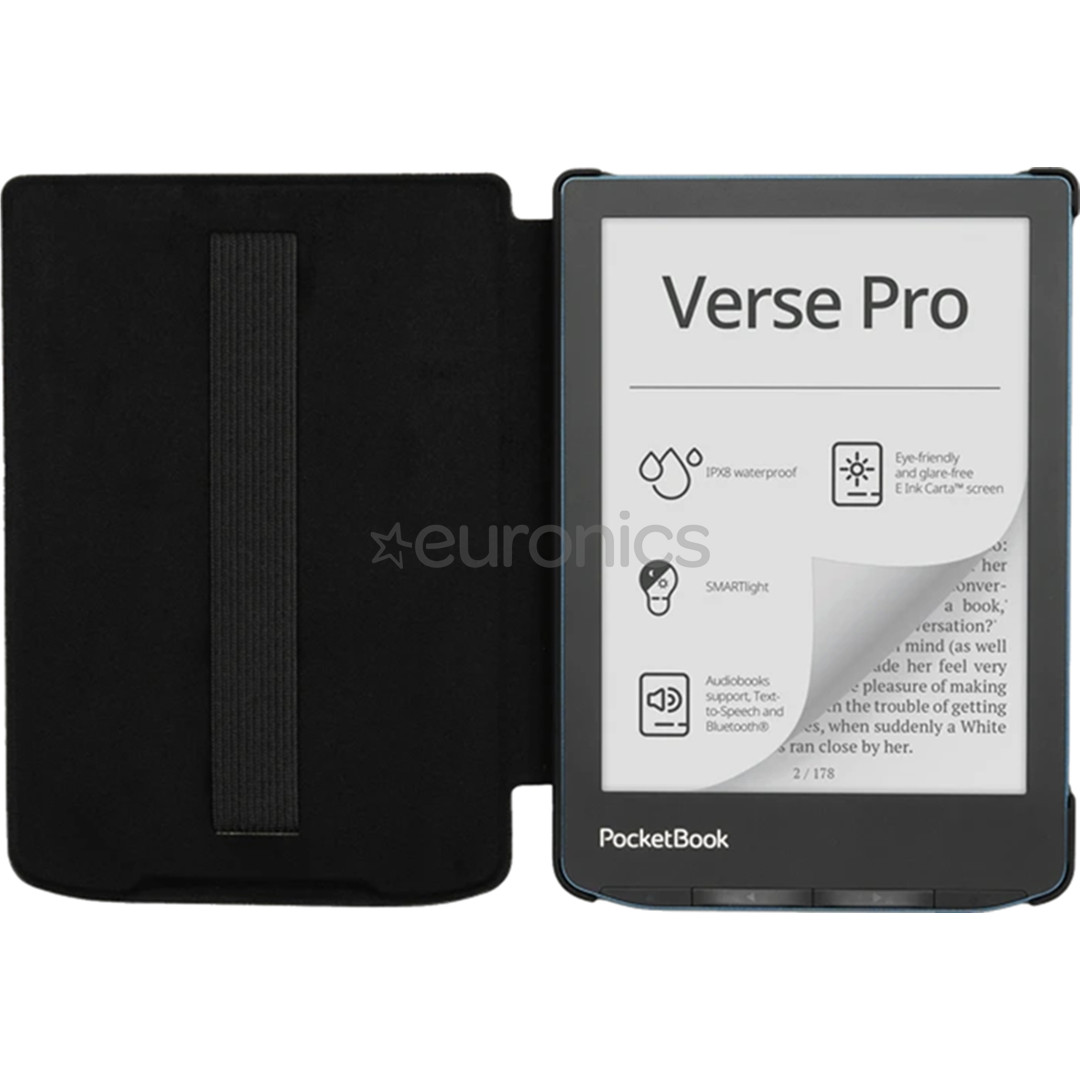 PocketBook Shell Strap Сover, 6", Verse Series, black - E-reader protective case