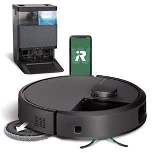 iRobot Roomba® Plus 505 Combo, сухая и влажная уборка, черный - Робот-пылесос N185040/505+B